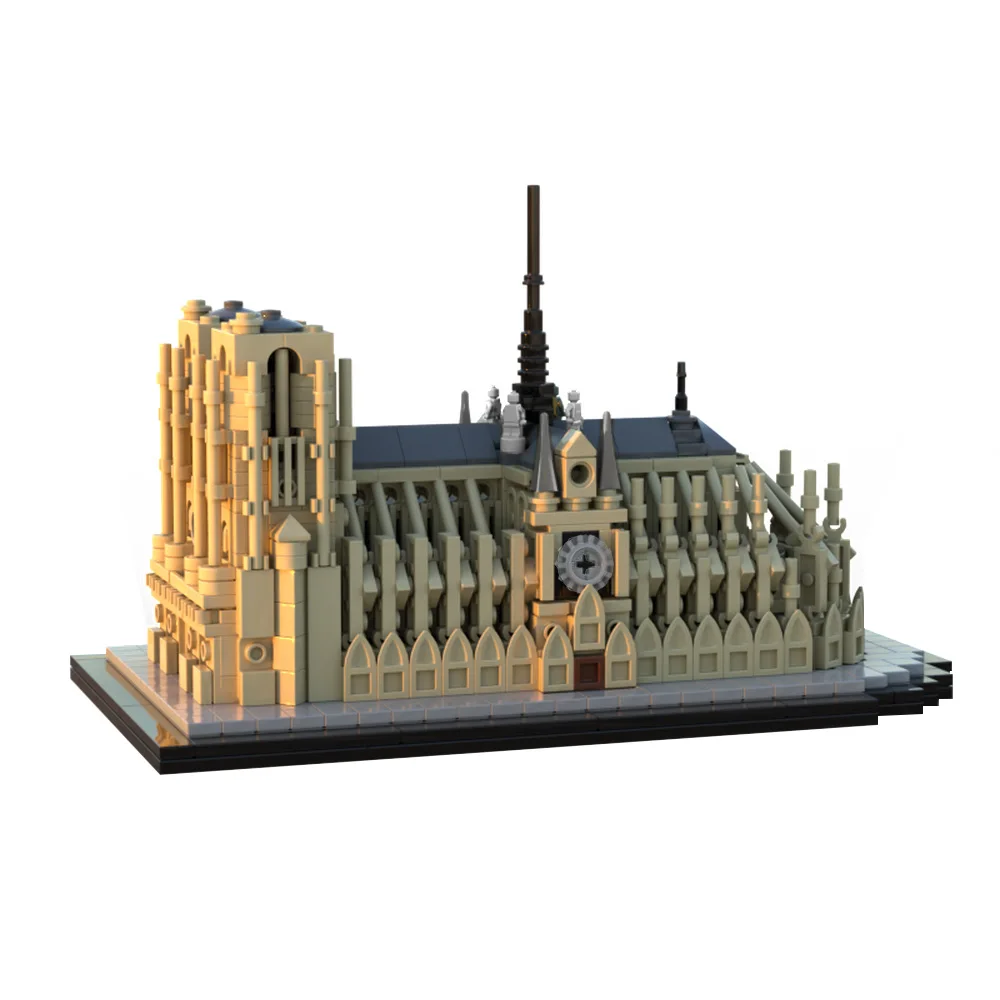 MOC クラシック都市建築 1:800 ノートルダム・ド・パ - Kids Toys Paris のレビューと価格