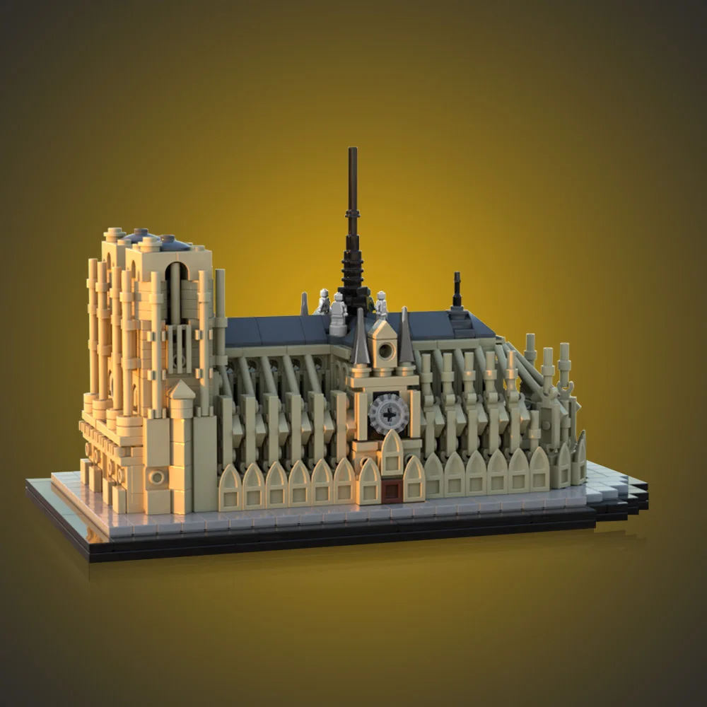 MOC クラシック都市建築 1:800 ノートルダム・ド・パ - Kids Toys Paris のレビューと価格