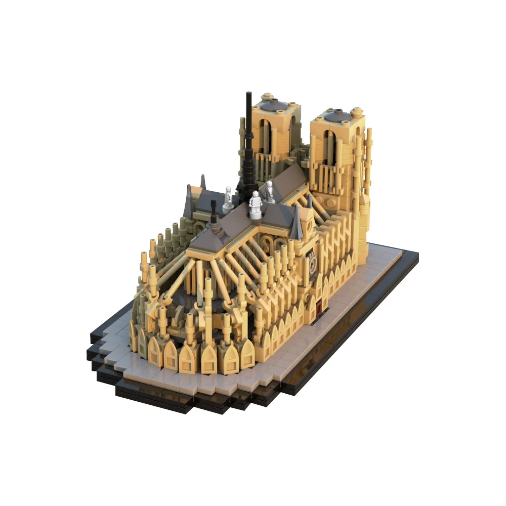 MOC クラシック都市建築 1:800 ノートルダム・ド・パ - Kids Toys Paris のレビューと価格