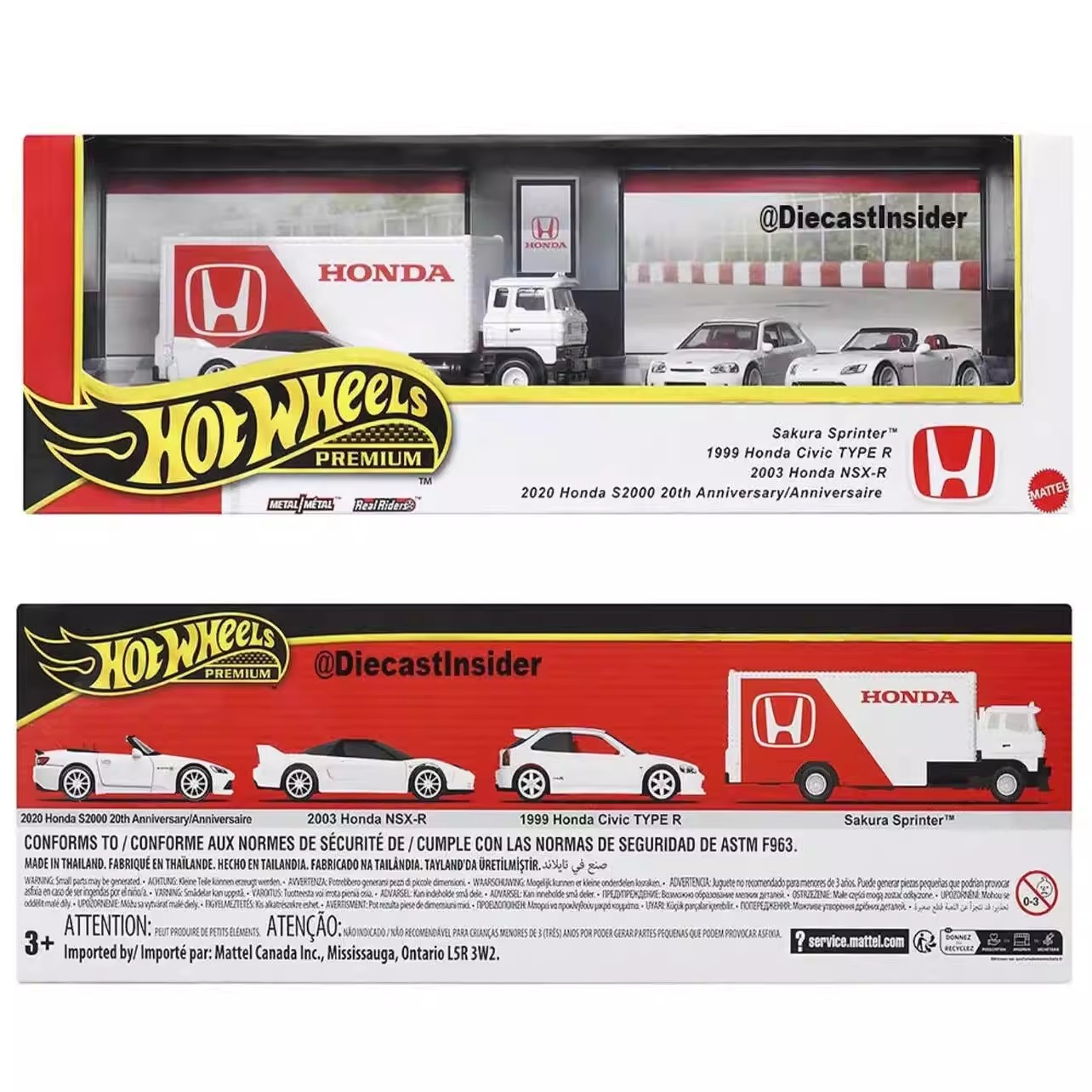 新しい 1/64 ホットホイールプレミアムホンダガレージシリ - Mattel Toy Hot Wheels のレビューと価格