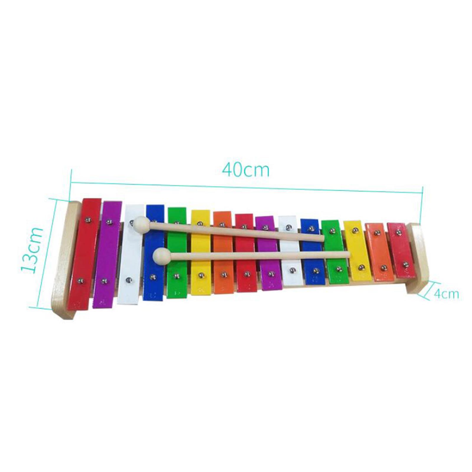 15 スケール木琴ベルハンドパーカッション子供木琴教育音楽玩 - Kids Toys Xylophone のレビューと価格