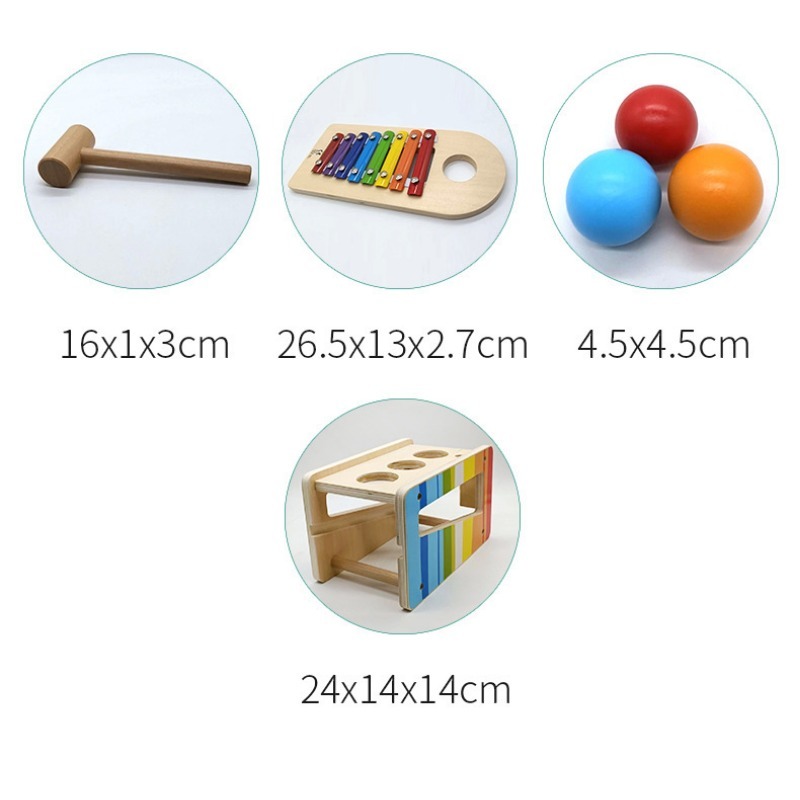 プルオーバーとタップベンチ、スライド式木琴、耐久性のある木製 - Kids Toys Xylophone のレビューと価格