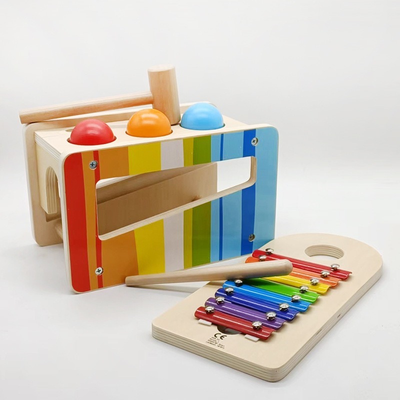 プルオーバーとタップベンチ、スライド式木琴、耐久性のある木製 - Kids Toys Xylophone のレビューと価格
